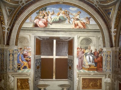 Cardinal and Theological Virtues by Raffaello Sanzio Raphael
